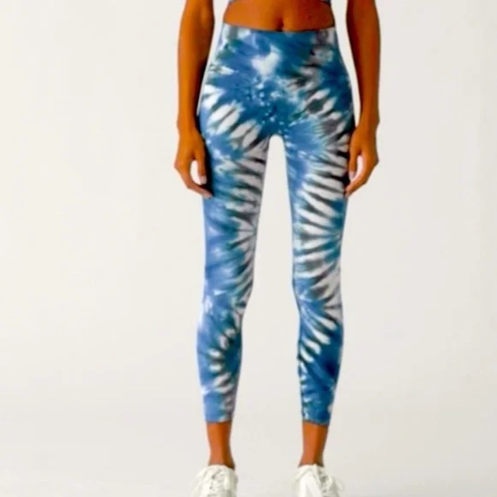 Tory Burch Sport High-Rise Seamless Tie-Dye 7/8 Legging - Picture 1 of 5